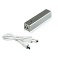 thumbnail image 5 of Compact Portable External Power Bank Battery Charger for Cell Phones 2600mAh Universal - Silver, 5 of 5
