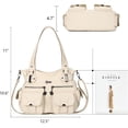 thumbnail image 3 of KL928 Women Large Purses Multi-Pocket Handbags PU Leather Tote Bag, 3 of 5
