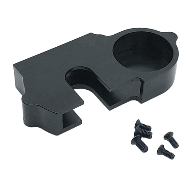 Cubiertas superior e inferior de engranaje de desaceleración de metal sólido para WLtoys 1/12 124018 Negro