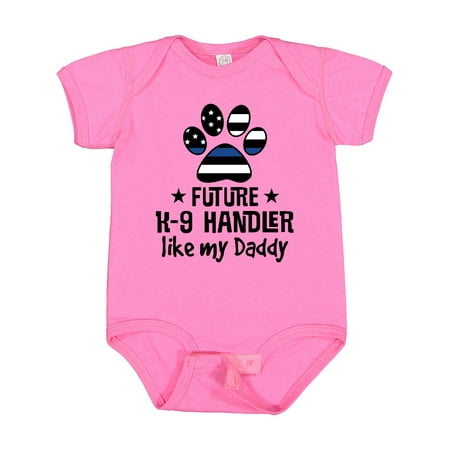 

Inktastic Future K-9 Police Dog Handler Like Daddy Gift Baby Boy or Baby Girl Bodysuit