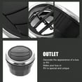 thumbnail image 2 of SASABAXI Round Air Vent Black ABS 2Pcs 3.4X3.4X2.2in, 2 of 8