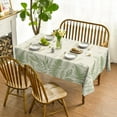 thumbnail image 2 of Spring Tablecloth 60×60 Inch Square, Plants Wild Fern Beige Washable Table Cover for Party Picnic Dinner Decor, 2 of 6