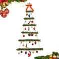 thumbnail image 4 of Árbol de Navidad para colgar en la pared, marco de madera, árbol de Navidad iluminado, decoración navideña con luz Led, decoración en forma de árbol, 4 of 5