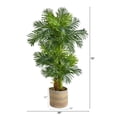 thumbnail image 3 of 6" Artificial Palm Artificial Tree in Natural Jute Planter, by Nearly Natural, 3 of 5