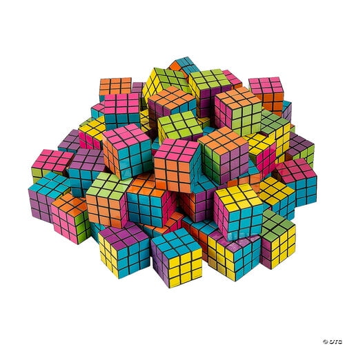 Bulk Lot of 1,000 3x3 Mini Rubix Cube Twist Desk Toy Speed Cube Mosaic 