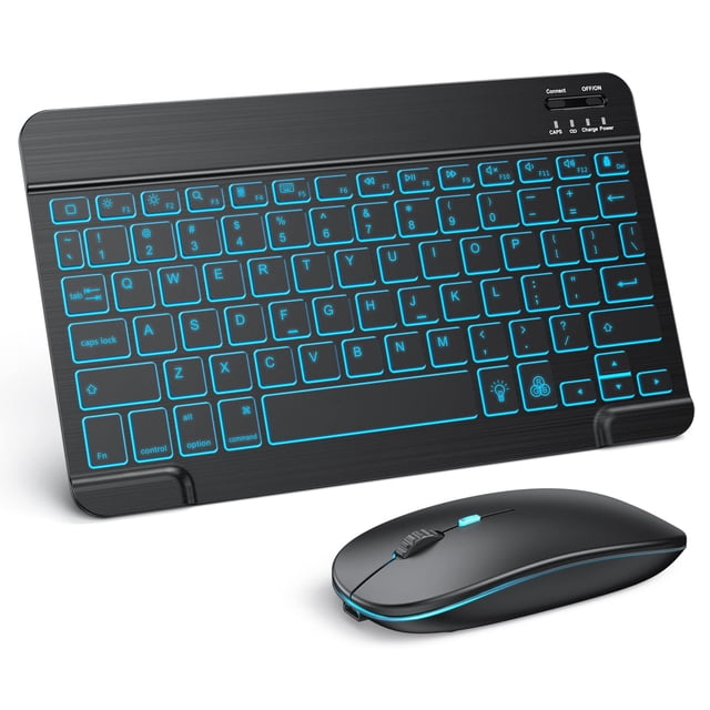 Combo de teclado y ratón Bluetooth TECURS para iPad - Negro