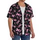 thumbnail image 2 of Fotbe Breast Cancer Awareness (2) Camisa Estampada de Manga Corta para Hombre, Casual de Verano, Estilo Playero, Sin Arrugas-Small, 2 of 5