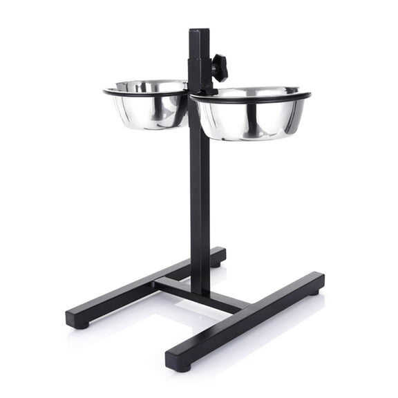Anti-slip Elevated Durable Dog Bowls Adjustable Height Pet Feeding Dish Stainless Steel Foldable Cat Food Water Feeder
