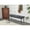Black + PU Leather + Fiber Foam Pads, variant on Dining Bench for 2-3 Persons – Upholstered PU Leather Bench with High-Resilience Sponge Cushion, Reinforced Metal Center Beam, Non-Slip Floor-Protective Legs, Modern Minimalist,