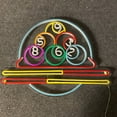 thumbnail image 4 of Handmadetneonsign Billiards Neon Sign, Billiards Lights Wall Art Decor, Billiards Neon Sign, Billiards Club Wall Decor, 4 of 5