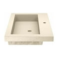 thumbnail image 3 of Native Trails NSL3019-P Nativestone 30" Rectangular Concrete Drop In Bathroom Sink - Pearl, 3 of 7