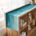 thumbnail image 6 of Table Runners 90 Inches Long Dress Scarves, Blue Teal Ombre Farmhouse Coffee/Dining/Kitchen Table Runner for Living Room, Coastal Beach Modern Abstract Art 13x90 Inch, 6 of 9
