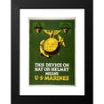 thumbnail image 2 of Charles Buckles Falls 11x14 Black Modern Framed Museum Art Print Titled - This Device on Hat or Helmet Means U.S. Marines (1910), 2 of 5