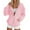 Pink, variant on Towmus Womens Zip Up Hoodies Fall Casual Long Sleeve Sweatshirts Lightweight Comfort Soft Oversized Jackets