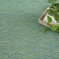 thumbnail image 2 of Nourison Practical Solutions Indoor/Outdoor Blue Green 6' x 9' Area Rug (6x9), 2 of 9