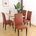 thumbnail image 4 of Chair Slipcover for Dining Room,Waterproof Chair Cover Universal Removable Washable Non-slip Stretchy Super Fit Parsons Chair Protector for Hotel Kitchen Banquet Restaurant-2-Light blue, 4 of 8