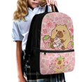 thumbnail image 3 of Yuyamidu Cute Capybara Kids School Backpack with Multiple Pockets, Lightweight Bookbag for Elementary Students, Casual Daypack for Girls Daily Use Travel, 3 of 6