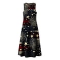thumbnail image 6 of VBVC Women's Floral V-Neck Sleeveless Maxi Dress,Button Detail Loose Flowy Dress For Women,Ladies' Casual Patriotic Summer Sundress with Pockets,Multicolor,S-3XL, 6 of 8