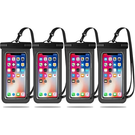 4PCS Waterproof Mobile Phone Case Cover Universal For iPhone Samsung Huawei Swim Water Proof Pouch 30M Underwater Bag