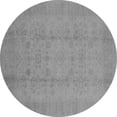 thumbnail image 1 of Ahgly Company Indoor Round Oriental Gray Industrial Area Rugs, 5' Round, 1 of 4
