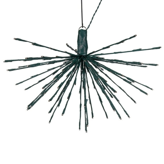 Vickerman 160Lt x 24" Green Starburst Warm White 5mm LED Lights.