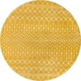 thumbnail image 7 of Rugs.com Moroccan Trellis Collection Rug – 8 Ft Round Yellow Medium Rug Perfect For Kitchens, Dining Rooms, 7 of 7