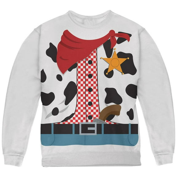Halloween Cowgirl Costume Youth Sweatshirt White YMD