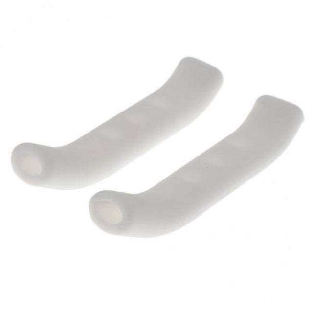 Cubierta de Palanca de Freno de Bicicleta 6xMTB, Protector de Agarre de Manillar, Funda de Freno Blanca 4 piezas