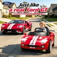 thumbnail image 6 of Xuanlur 12V Licensed Ford GT Kids Ride on Toy, 12V Battery Powered Electric Car w/Remote Control, 4-Wheel Suspension, 3 Speed, Battery Display, LED Lights, Ride on Car for Toddler 1-5 Years, Red, 6 of 7