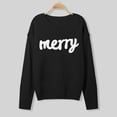 thumbnail image 5 of Sweaters for Women 2025 Christmas Merry Fall Winter Long Sleeve Crewneck Festive Jumper Top Womens Pullover Sweaters, 5 of 8