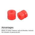 thumbnail image 4 of Unique Bargains 24Pack RC Anti Vibration Rubber Balls for F4 F7 Flight Controller M2x4mm Red, 4 of 6