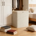 thumbnail image 6 of Kumdkd Large Capacity Storage Box 20.4x20.4x29.5in, Heavy Duty Moving Box for Clothes & Wardrobe Organization, Extra Strong 220L Plastic Container for Home Storage & Moving Supplies, Khaki, 6 of 8