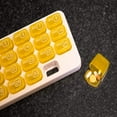thumbnail image 3 of Pill Thing Monthly Translucent 31-Day Pill Organizer with Removable Pods, Yellow, 3 of 3
