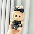 thumbnail image 2 of 17cm Labubu I II Idol Dolls sentado ropa de fiesta accesorios lindo Mini el monstruo Camelia vestido bolso zapatos YE18J, 2 of 4