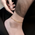 thumbnail image 1 of 10 Inch Gold Anklet for Women, Rope Chain Ankle Bracelet, Summer Beach Foot Jewelry Anklet, 1 of 4