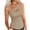 Khaki, variant on ZQUUVOU Tank Top For Women Summer U Neck Leisure Solid Color Tops (Green,S)