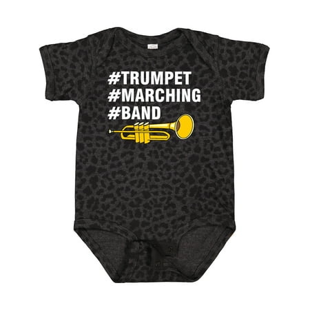 

Inktastic #Trumpet #Marching #Band Hashtag White Text Gift Baby Boy or Baby Girl Bodysuit