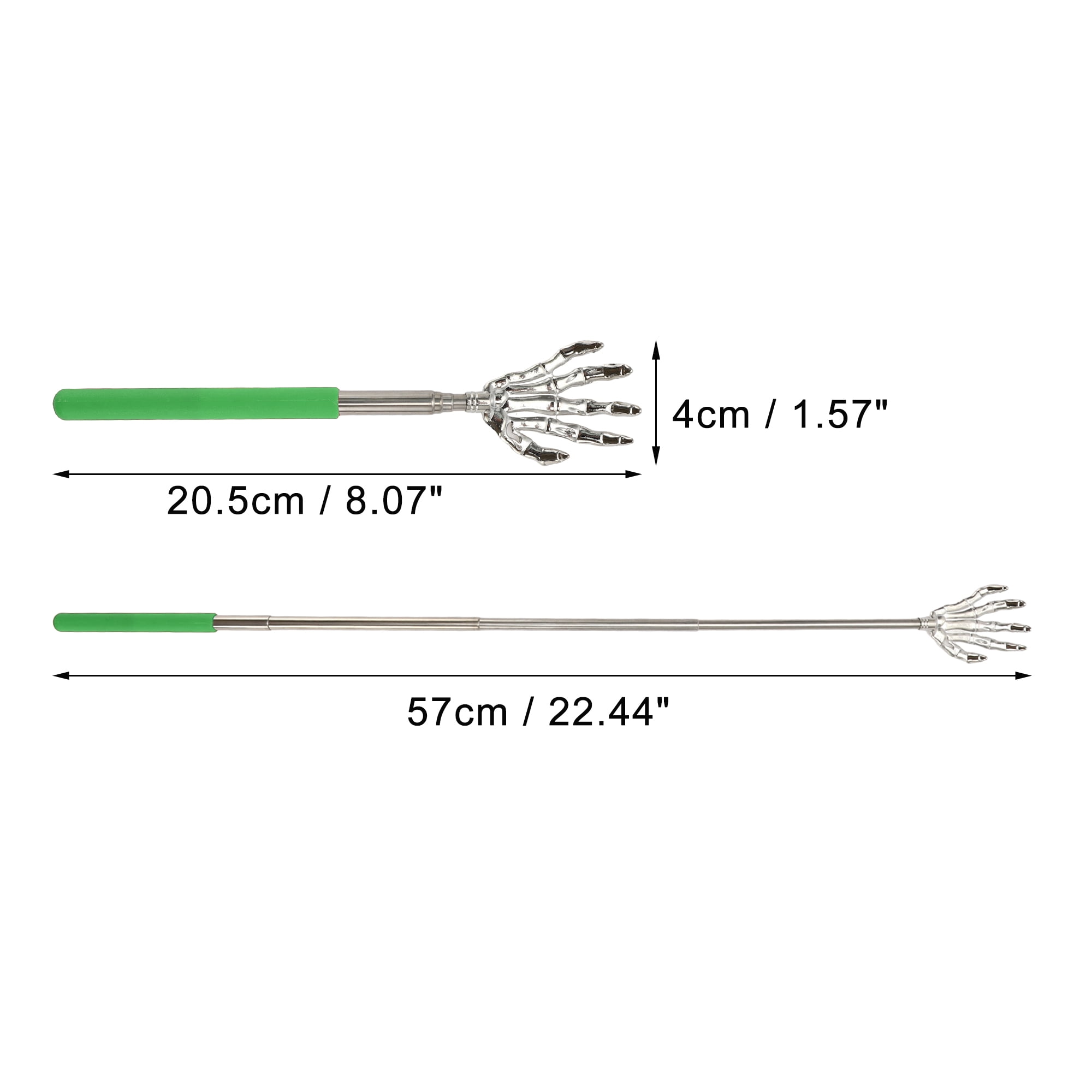 Unique Bargains 1 Pc Hand Shaped Extendable Back Massager for Bedroom Green