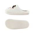 thumbnail image 4 of Honeeladyy Adlut Winter Indoor Warm Slippers, Soft Plush Home Christmas Deer Slippers Spare Slippers for Visitors White, 4 of 9