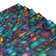 thumbnail image 3 of Yayeee Shower Curtain with Hooks 72"x72" Waterproof Fabric Bathroom Hanging Decor, Stained Glass Pattern, 3 of 5