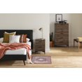 thumbnail image 3 of South Shore Musano 2-Drawer Nightstand with Metal Legs for Adult, in Natural Walnut, 3 of 12