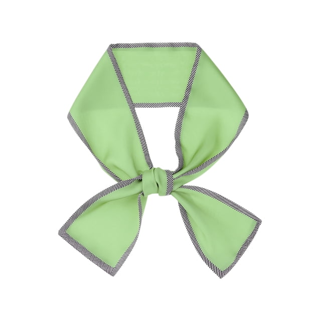 INSPIRE CHIC Bufanda de Color Contrastante para Mujeres, Cinta delgada para el cabello largo, Envoltura de asa de bolso, Pa?uelo 98x9cm/38.6x3.5 pulgadas (LxW) Verde