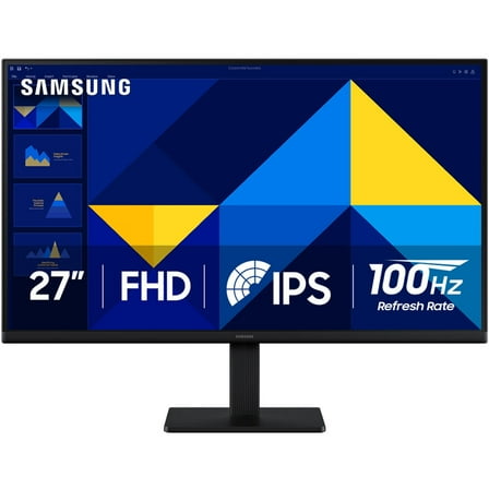 Restored Samsung - 27" S3 (S30GD) IPS LED FHD 100Hz 5ms Monitor (HDMI, D-sub) - Black LS27D300GANXZA