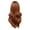 Brown, variant on LHWEN European And American Style Ladies Dyed Red Brown Long Curly Hair High Temperature Silk Wig Suitable For Parties Festivals 70cm / 27inches Beauty Salon Straight Hair Fun Lace Wavy Curls Braided