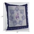 thumbnail image 4 of 26â€ Gray Purple Horse Indoor Outdoor Throw Pillow, 4 of 4
