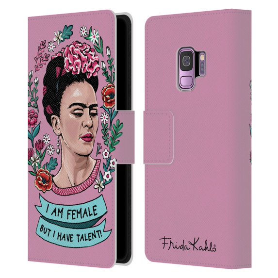 Head Case Designs Officially Licensed Frida Kahlo Art & Quotes Feminism Leather Book Wallet Case Cover Compatible with Samsung Galaxy S9