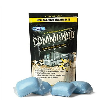 Walex Commando RV & Marine Black Holding Tank Sensor Cleaner - Ocean Mist Fragrance - 4 Treatments