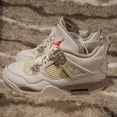 thumbnail image 2 of Size 5.5y A i r-Jor-dan 4 Retro 25th Silver Anniversary Pure Money Pre Owned READ!, 2 of 6