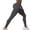 Grey, variant on Stretch High Waist Yoga Pants for Women Lifting Solid Color Workout Leggings Lightweight Breathable Comfortable Fitness Gym Running Athletic Tights Black L