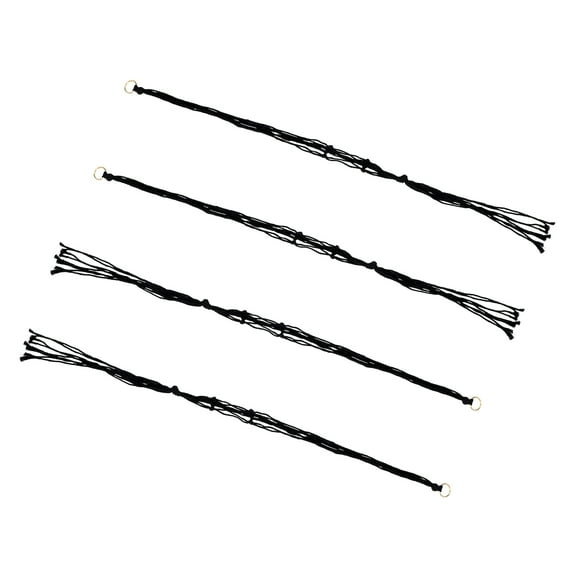 Raindrops 4 Pcs Wire Hanging Flower Pot Net Bag Planter for Plants Outdoor Holder